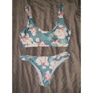 Green Floral Bikini